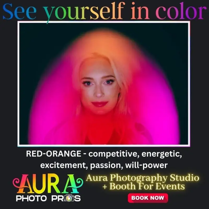 Red-Orange Personality Color Auras can be competitive, energetic, excitable, passionate and have