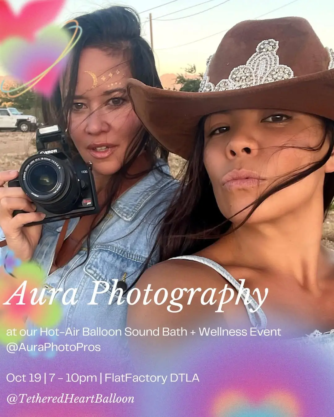 🔮ENJOY GETTING YOUR PHOTO TAKEN with @auraphotopros at our @tetheredheartballoon sound bath exp