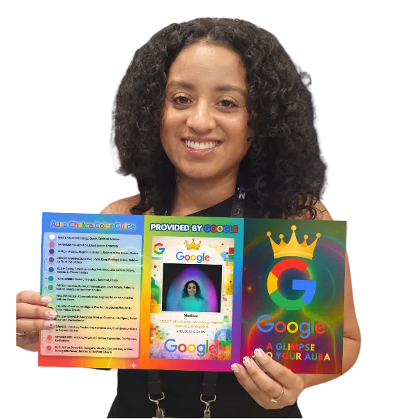 Guests receiving aura readings at private VIP event
